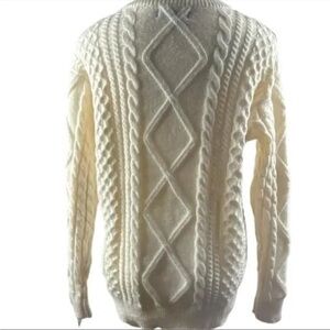 Vamtac Chunky Cable Knit Pullover Crew Neck Sweater size S